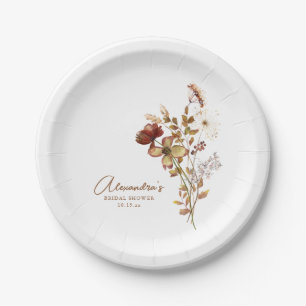 Boho-Rustikal-Erdige-Natur-Botanische-Hochzeitsdus Pappteller