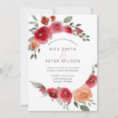 Boho rustikale Aquarellmühle Einladung (Vorderseite)