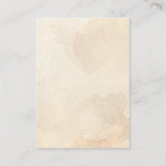 Boho Rustikale Beige Benutzerdefinierte Earring-Di Visitenkarte (Rückseite)