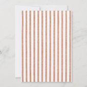 Boho Rustikale Blume Herbst Brautparty Einladung (Rückseite)