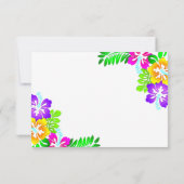 Boho Rustikale farbenfrohe Rose Sommerblumenhochze RSVP Karte (Rückseite)