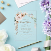 Boho-Rustikale Florale Brautparty Acryleinladungen (In Situ (Hochzeit))