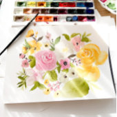 Boho rustikale, gelbe Blume chic Wedding RSVP Karte