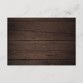 Boho Rustikale neutrale Blume Hochzeitsdetails Begleitkarte (Rückseite)