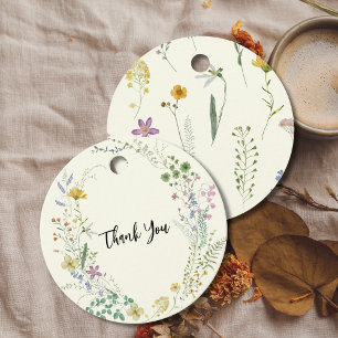 Boho rustikale Wildblume Geschenkanhänger