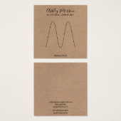 Boho Rustikaler brauner Kraftsring (Vorne & Hinten)