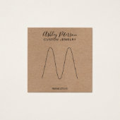 Boho Rustikaler brauner Kraftsring (Vorderseite)