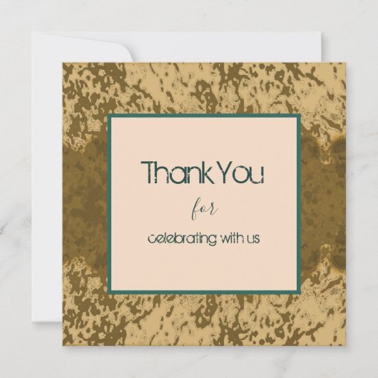 Boho Rustikaler Spritzer Aquamarine Rahmengestaltu (Vorderseite)