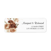 Boho Rusty Terracotta Floral Wedding Address (Vorne)