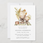 Boho Safari African Gender Neutral Boy Baby Dusche Einladung (Vorderseite)