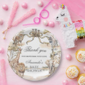 Boho Safari Animals Gender Neutral Baby Shower Pappteller (Party)