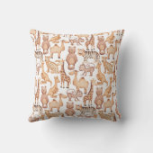 Boho Safari Animals Jungle Baby Dusche Kissen (Rückseite)