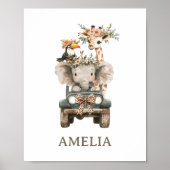 Boho Safari Animes Neue Babyhalle Poster (Vorne)