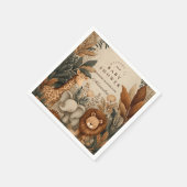 Boho-Safari-Baby-Party Serviette (Ecke)