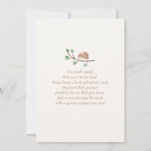 Boho Safari Baby Shower Girl Einladung (Rückseite)