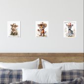 Boho Safari Cowboy Kinderzimmer Personalisiert Kid Bilderwand Sets (Schlafzimmer)