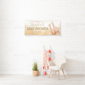 Boho Safari Giraffe Babydusche Banner (Insitu)