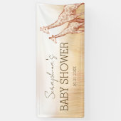 Boho Safari Giraffe Babydusche Banner (Vertikal)