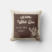 Boho Safari Giraffe Babydusche Kissen (Vorderseite)