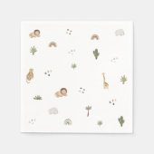 Boho Safari Jungle Animals Napkins Serviette (Vorderseite)