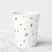 Boho Safari Jungle Animals Paper Cups Pappbecher (Rückseite)