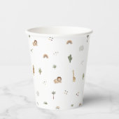 Boho Safari Jungle Animals Paper Cups Pappbecher (Vorderseite)