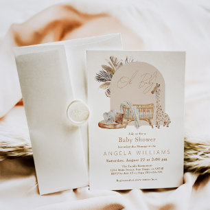 Boho Safari Kinderzimmer Gender Neutral Baby Dusch Einladung