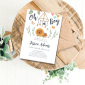 Boho Safari Lion Baby Boy Baby Shower Einladung