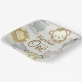 Boho Safari Paper Plate Pappteller (Gewinkelt)