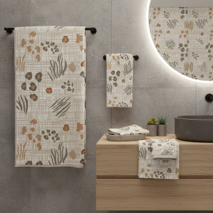 Boho-Safari-Tierdruck-Weave ID1274 Badhandtuch Set