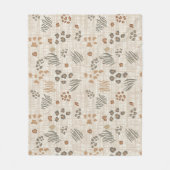 Boho-Safari-Tierdruck-Weave ID1274 Fleecedecke (Vorderseite)