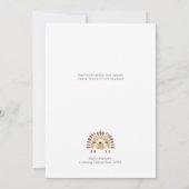 Boho Safari Watercolor Babydusche Einladung (Rückseite)