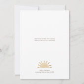 Boho Safari Watercolor Oh Babydusche Einladung (Rückseite)