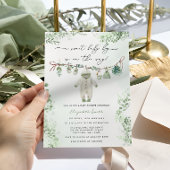 Boho Sage Green Baby Boy Kleidung Babydusche Einladung