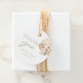 Boho Sage Green Baby Dusche Vielen Dank Geschenkanhänger (Beispiel)