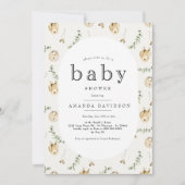 Boho Sage Green Eucalyptus Rainbow Baby Showroom Einladung (Vorderseite)
