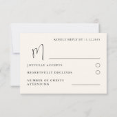 Boho Sage Green Eucalyptus Wedding RSVP Karte (Rückseite)