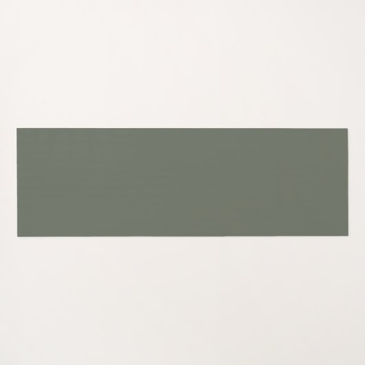 Boho Sage Green Mandala Individuelle Name Yoga Mat Yogamatte (Rückseite (Horizontal))