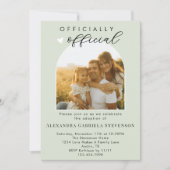 Boho Sage Green Offiziell Adoption Day Celebration Einladung (Vorderseite)