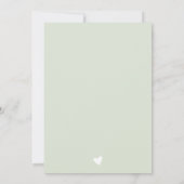 Boho Sage Green Offiziell Adoption Day Celebration Einladung (Rückseite)