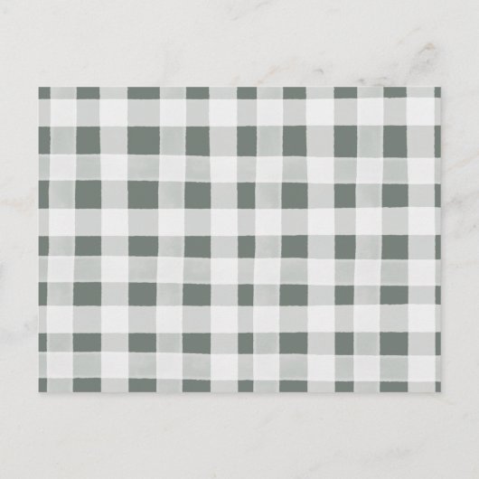 Boho Sage Green Safari Oh Books für Baby Einladungspostkarte (Rückseite)