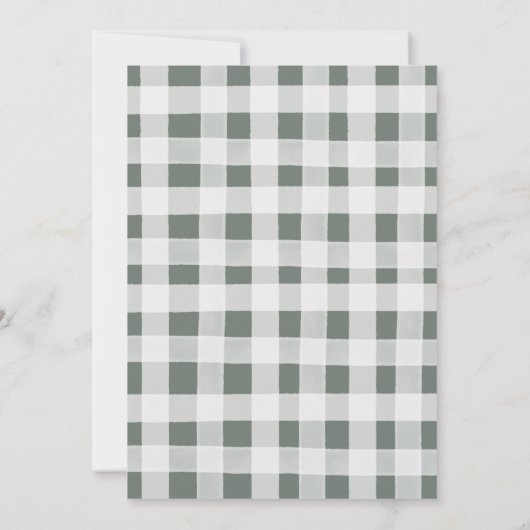 Boho Sage Green Safari Oh Boy Baby Dusche Einladung (Rückseite)