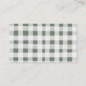 Boho Sage Green Safari Oh Boy Diaper Raffle Begleitkarte (Rückseite)