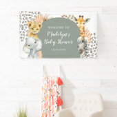 Boho Sage Green Safari Oh Boy Große Banner (Insitu)