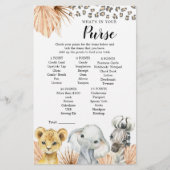 Boho Sage Green Safari Oh Boy Purse Game (Vorderseite)