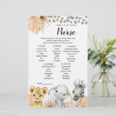 Boho Sage Green Safari Oh Boy Purse Game (Stehend Vorderseite)