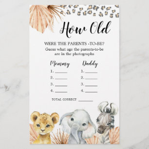 Boho Sage Green Safari Oh Junge wie alte Eltern