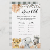 Boho Sage Green Safari Oh Junge wie alte Eltern (Vorne/Hinten)