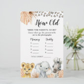 Boho Sage Green Safari Oh Junge wie alte Eltern (Stehend Vorderseite)