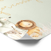 Boho Sage Green Safari Vielen Dank für Ihren Besuc Poster (Ecke)